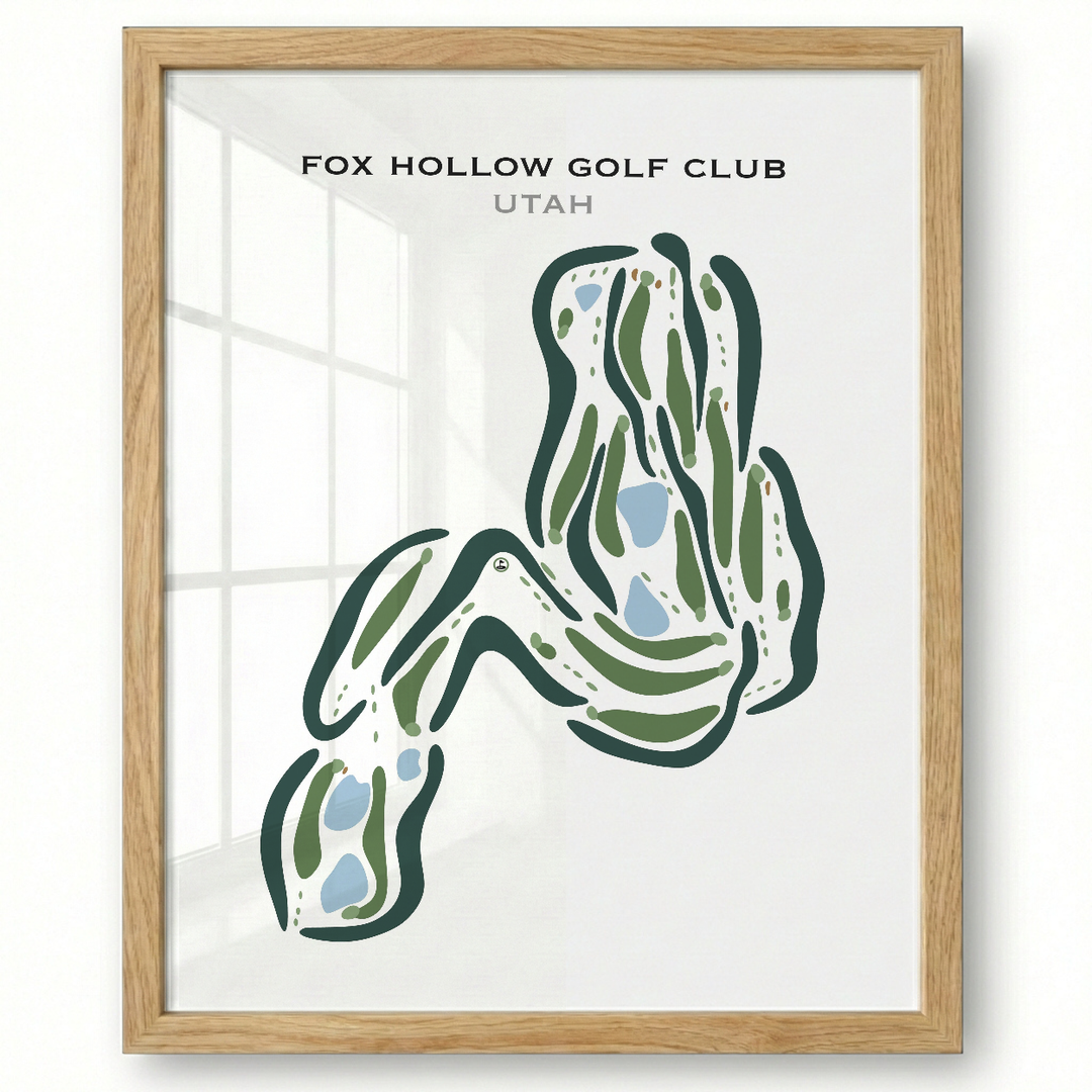 Fox Hollow Golf Course, American Fork Utah - Printed Golf Courses