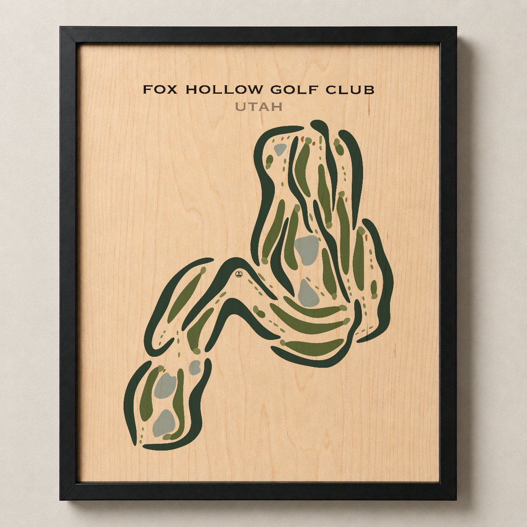 Fox Hollow Golf Course, American Fork Utah - Printed Golf Courses