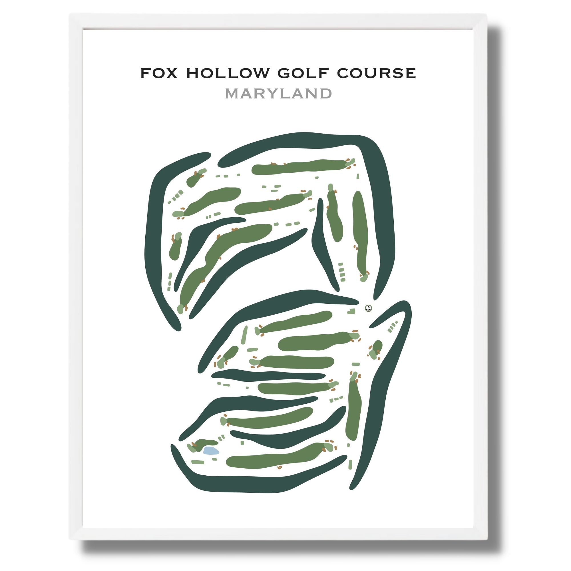 Buy the best printed golf course Fox Hollow Golf Course, Maryland