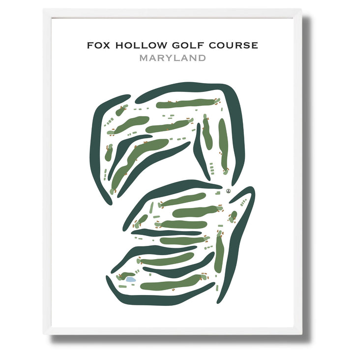 Fox Hollow Golf Course, Maryland - Printed Golf Courses