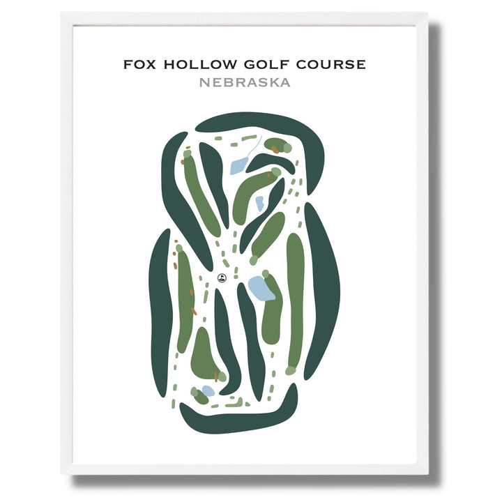 Fox Hollow Golf Course, Nebraska - Printed Golf Courses
