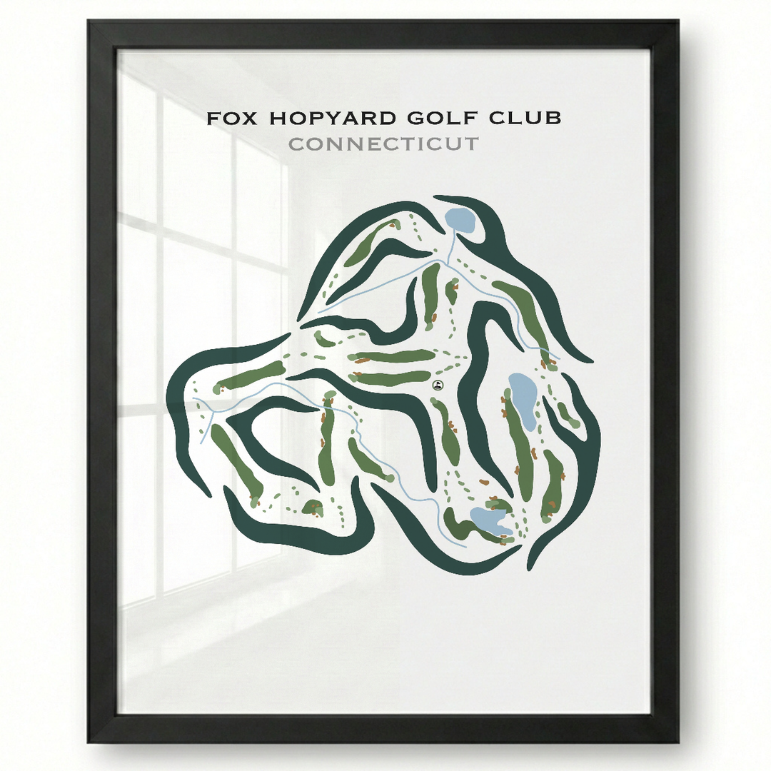 Fox Hopyard Golf Club, Connecticut - Printed Golf Courses