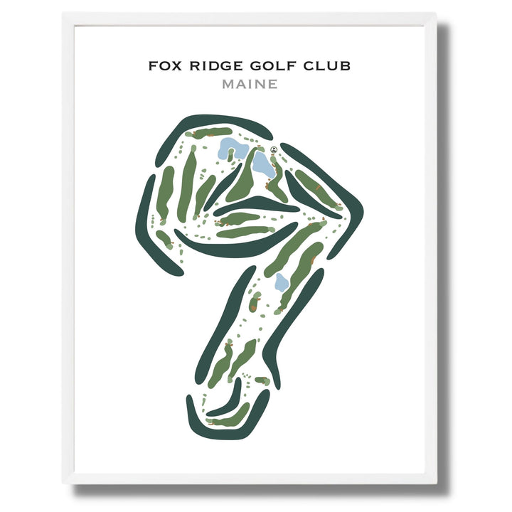 Fox Ridge Golf Club, Maine - Printed Golf Courses