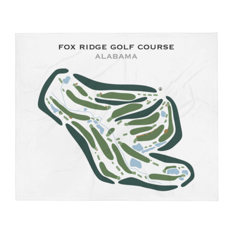 Fox Ridge Golf Course, Alabama - Printed Golf Courses