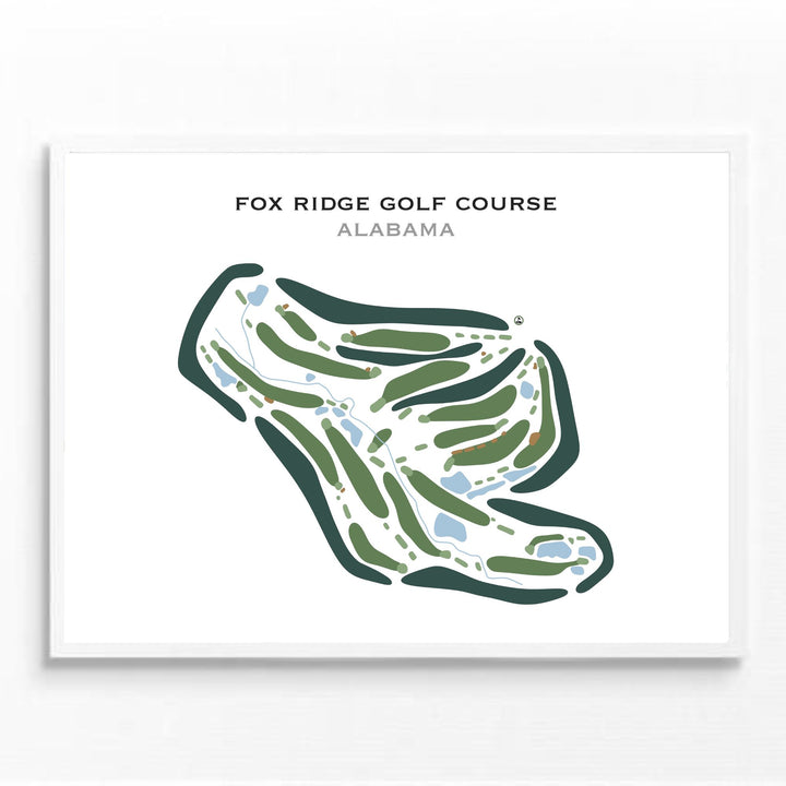 Fox Ridge Golf Course, Alabama - Printed Golf Courses