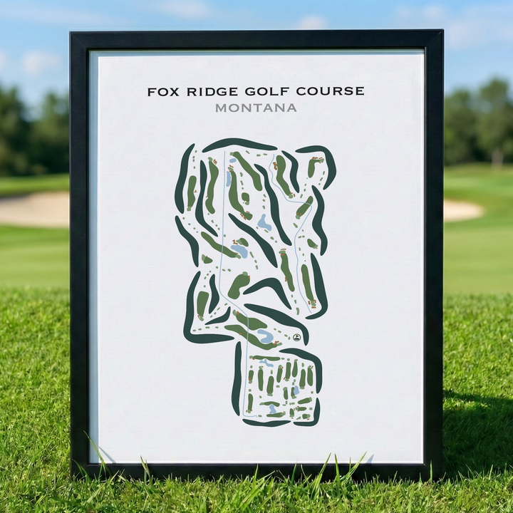 Fox Ridge Golf Course, Montana - Printed Golf Courses