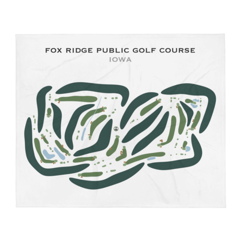 Fox Ridge Public Golf Course, Iowa - Printed Golf Courses