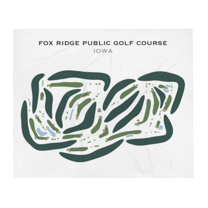Fox Ridge Public Golf Course, Iowa - Printed Golf Courses