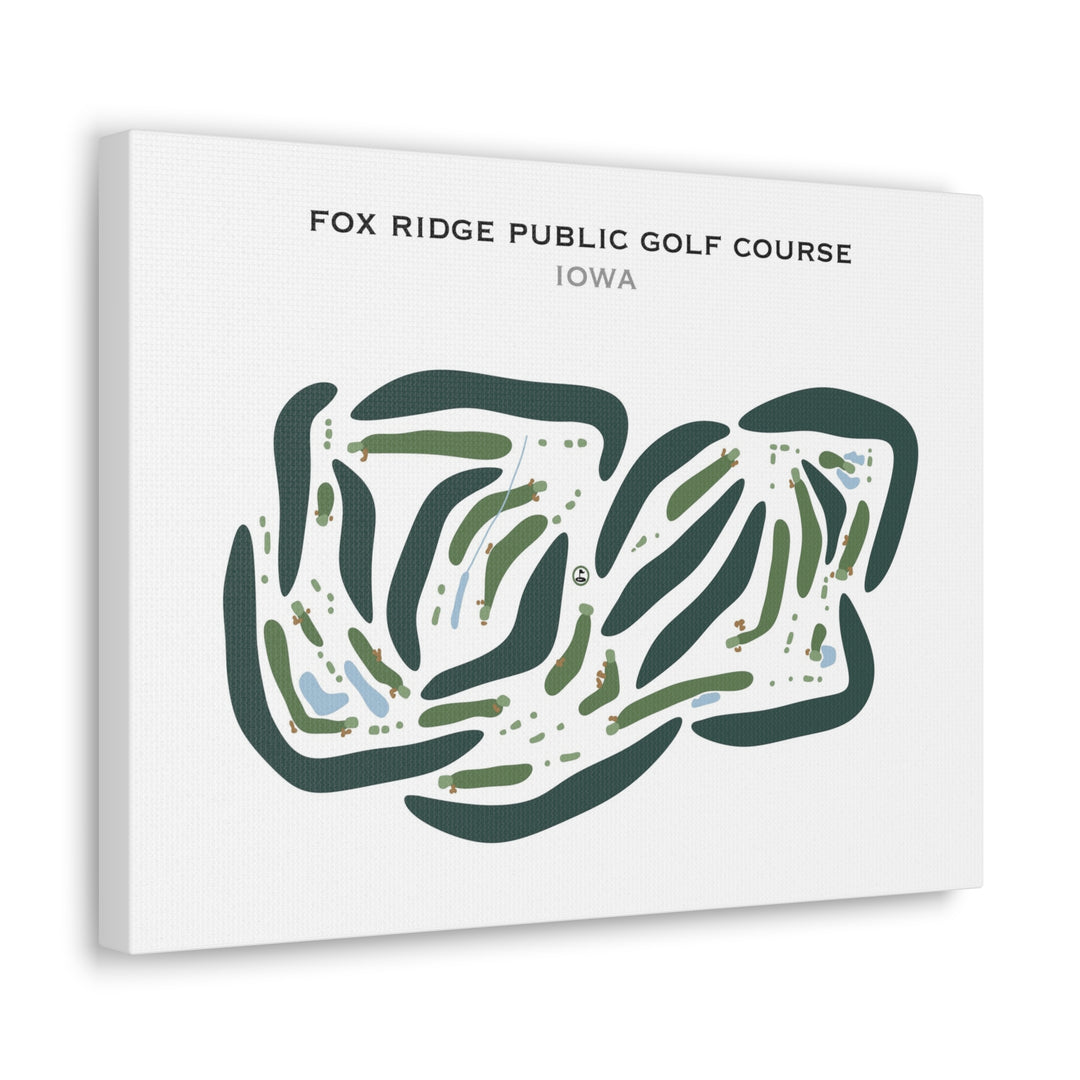 Fox Ridge Public Golf Course, Iowa - Printed Golf Courses