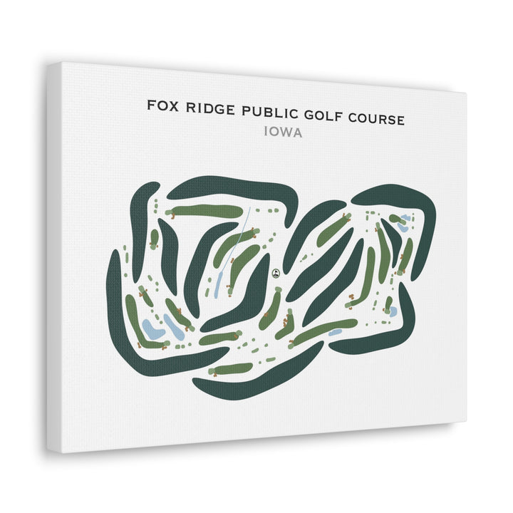 Fox Ridge Public Golf Course, Iowa - Printed Golf Courses