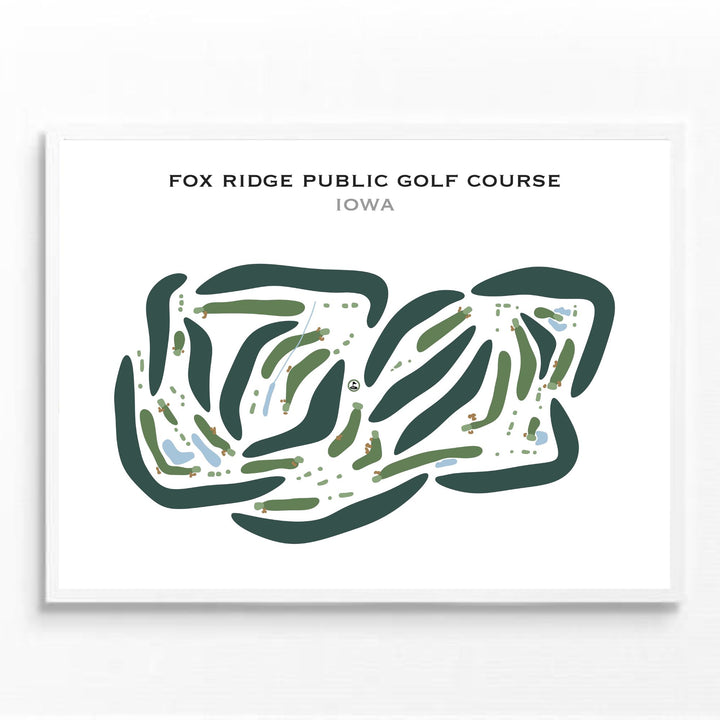 Fox Ridge Public Golf Course, Iowa - Printed Golf Courses