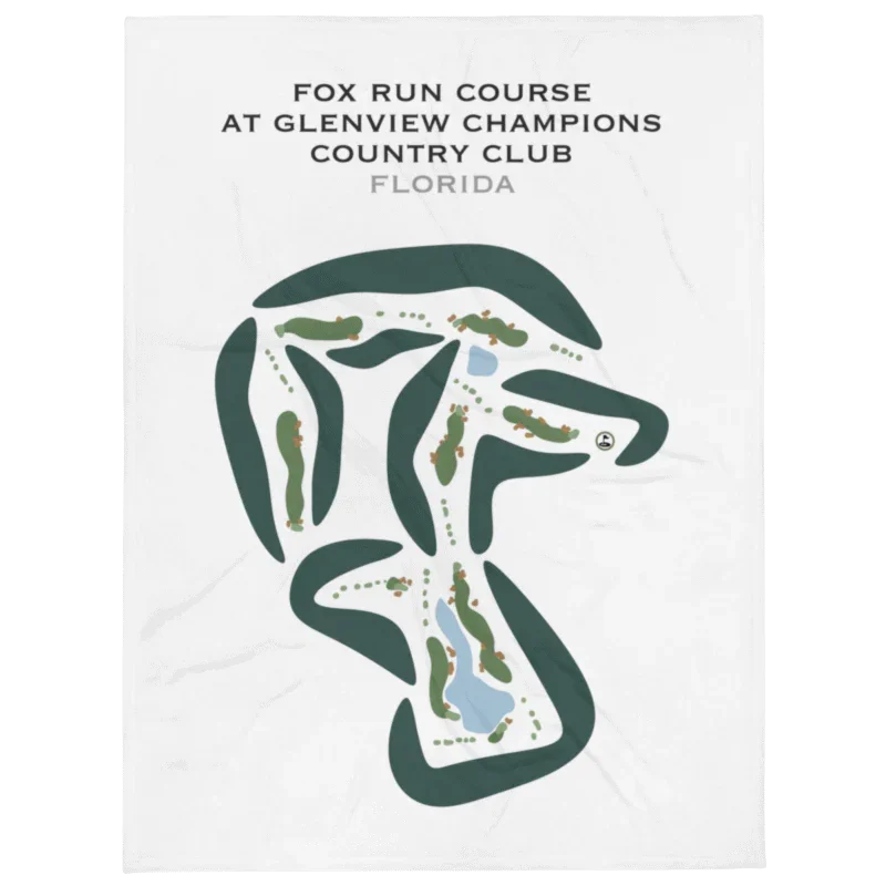 Fox Run Course at Glenview Champions Country Club, Florida - Printed Golf Courses