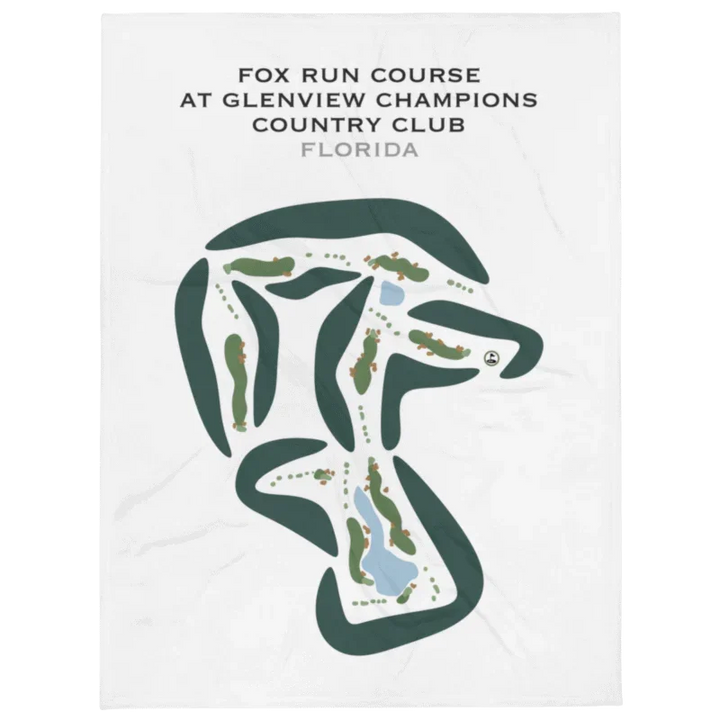 Fox Run Course at Glenview Champions Country Club, Florida - Printed Golf Courses