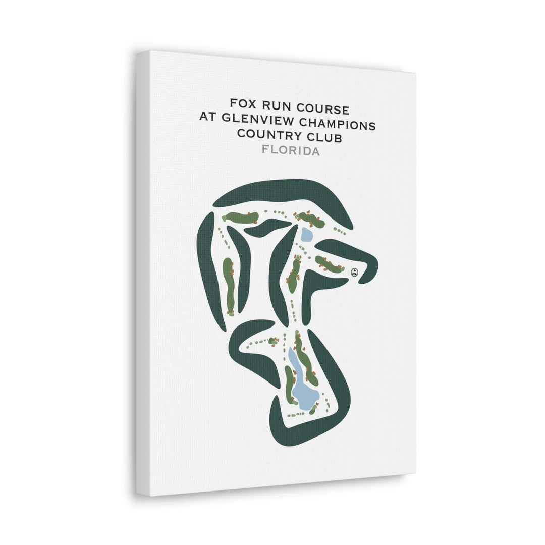 Fox Run Course at Glenview Champions Country Club, Florida - Printed Golf Courses