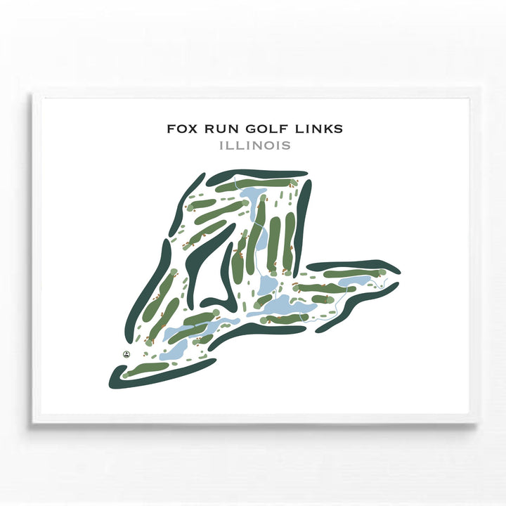 Fox Run Golf Links, Illinois - Printed Golf Course