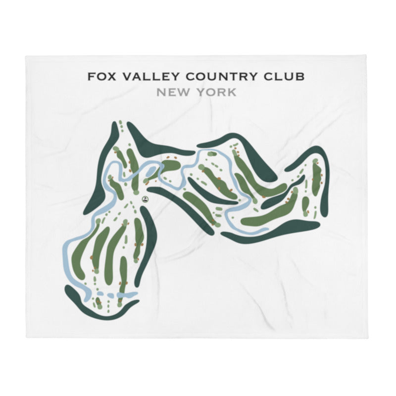 Fox Valley Country Club, New York - Printed Golf Course