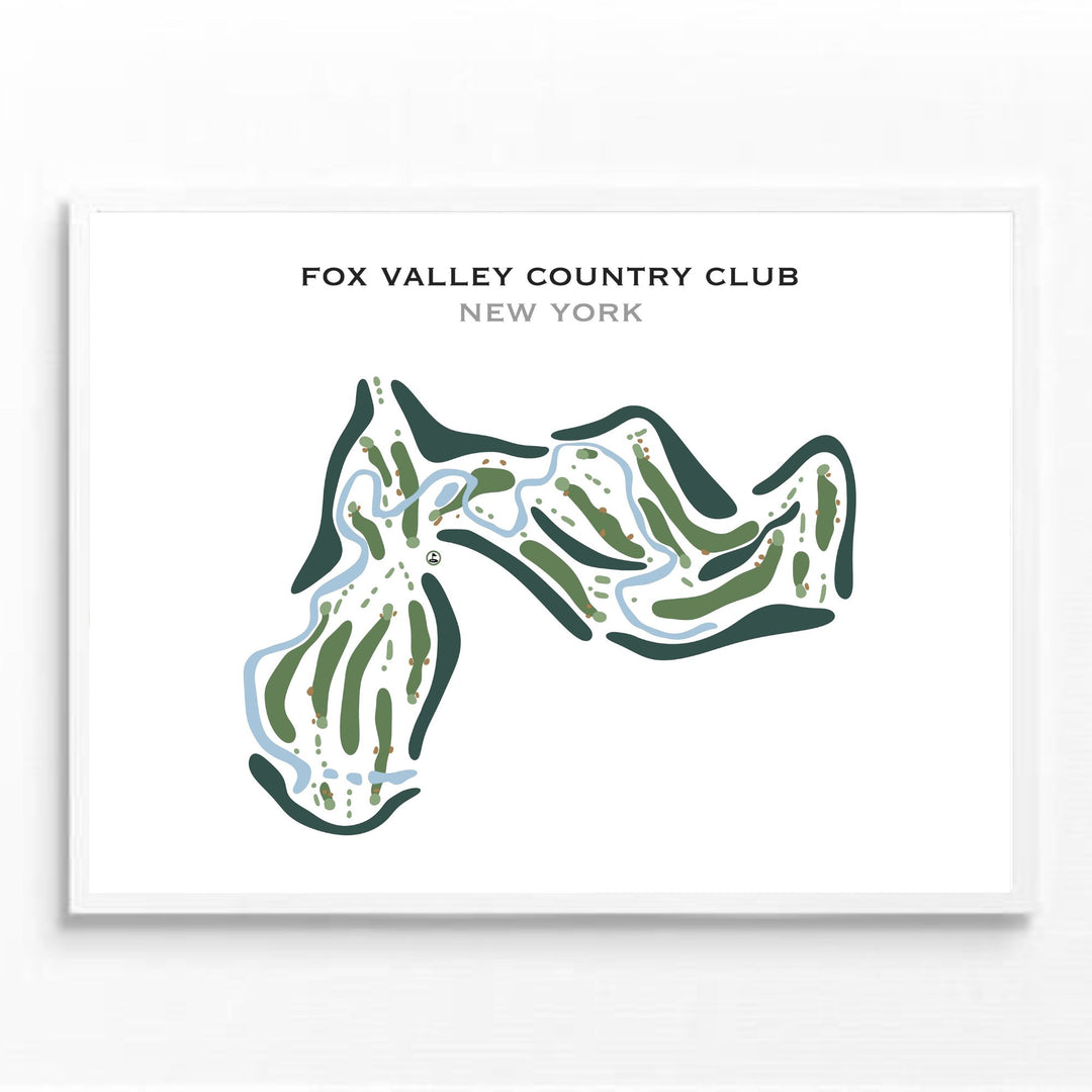 Fox Valley Country Club, New York - Printed Golf Course