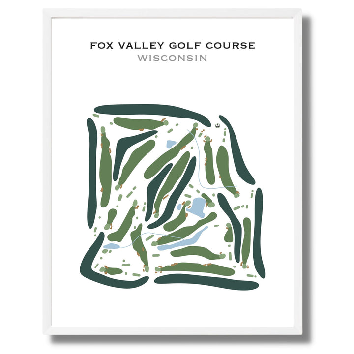 Fox Valley Golf Course, Wisconsin - Printed Golf Courses