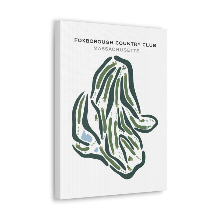 Foxborough Country Club, Massachusetts - Printed Golf Courses - Golf Course Prints