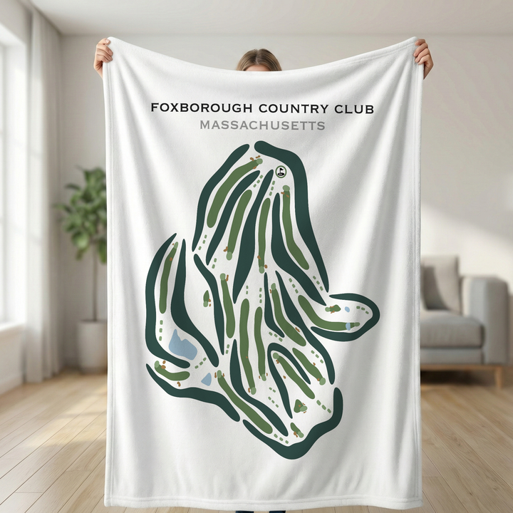 Foxborough Country Club, Massachusetts - Printed Golf Courses