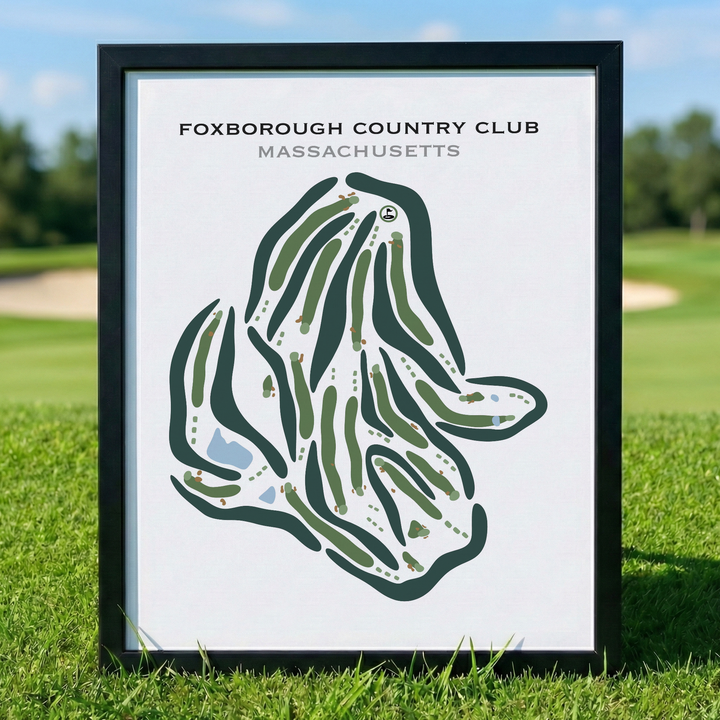 Foxborough Country Club, Massachusetts - Printed Golf Courses