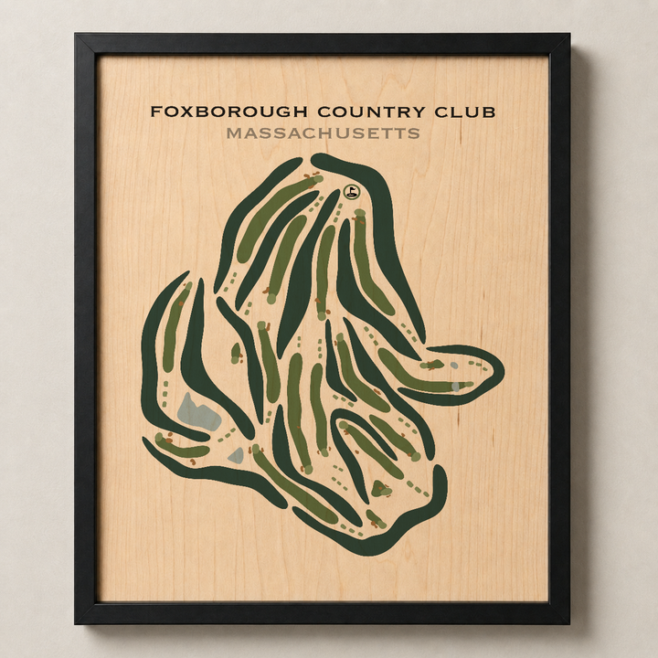 Foxborough Country Club, Massachusetts - Printed Golf Courses