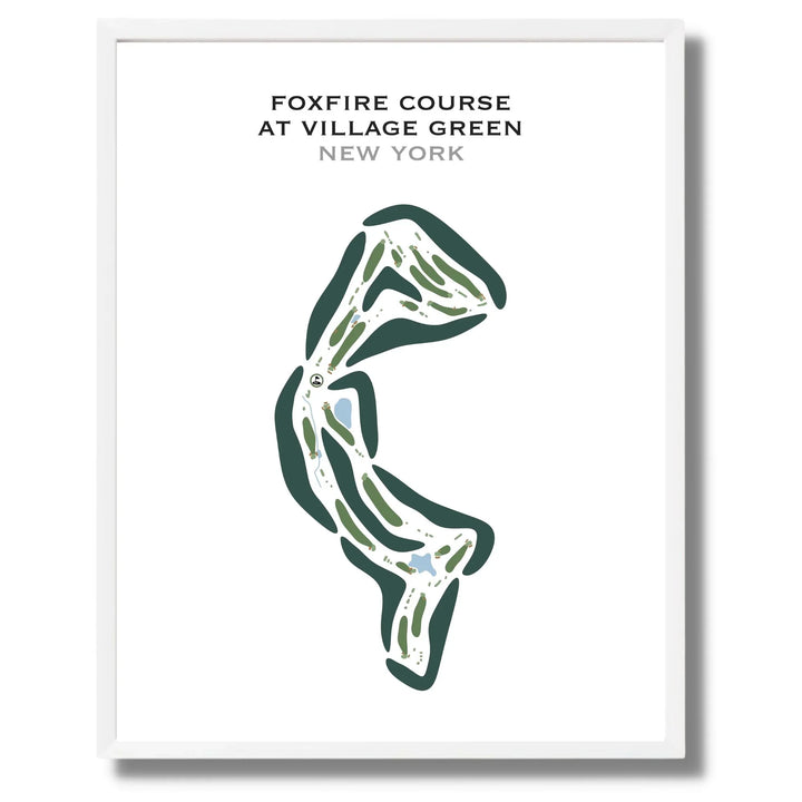 Foxfire Course at Village Green, New York - Printed Golf Courses