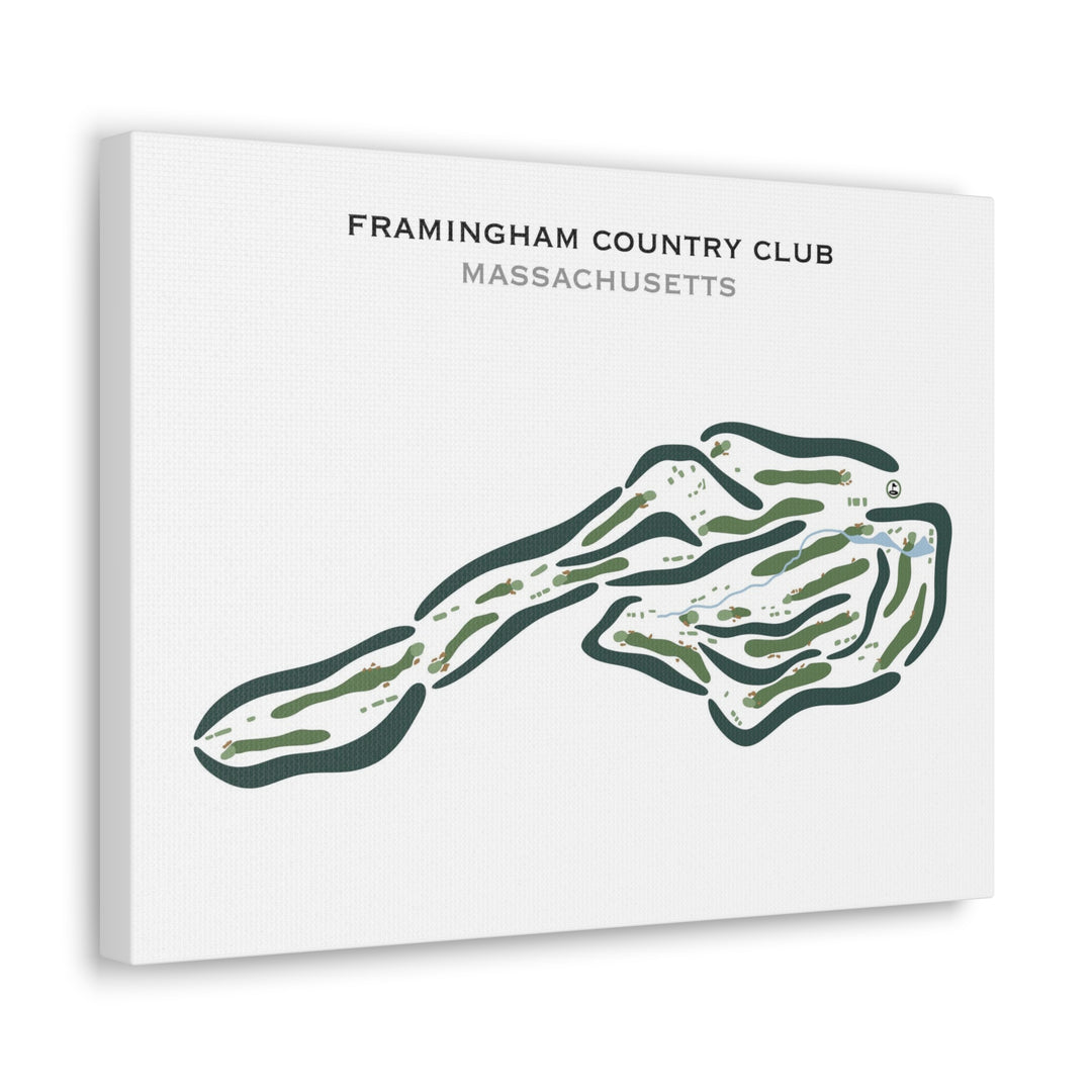 Framingham Country Club, Massachusetts - Printed Golf Courses