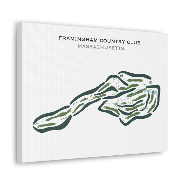 Framingham Country Club, Massachusetts - Printed Golf Courses