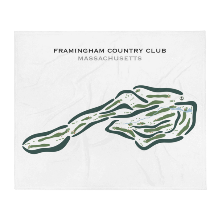 Framingham Country Club, Massachusetts - Printed Golf Courses