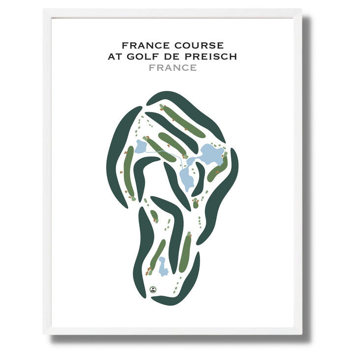 France Course at Golf de Preisch, France - Printed Golf Courses