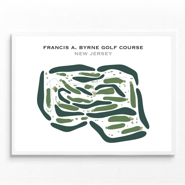 Francis A. Byrne Golf Course, New Jersey - Printed Golf Courses