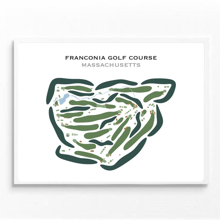 Franconia Golf Course, Massachusetts - Printed Golf Courses