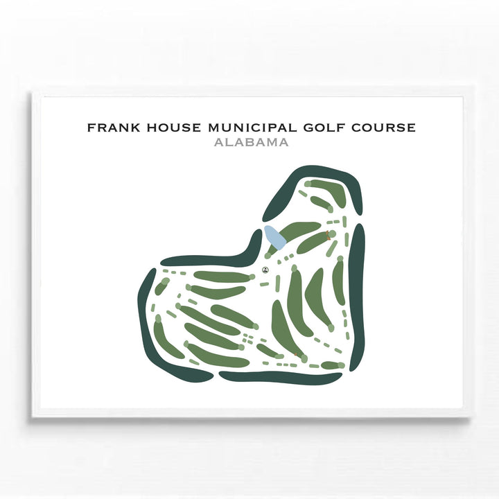 Frank House Municipal Golf Course, Alabama - Printed Golf Courses