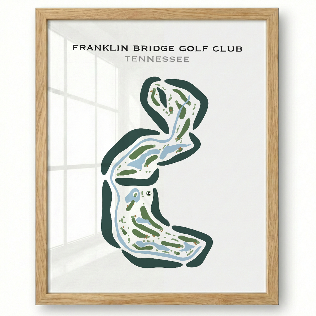 Franklin Bridge Golf Club, Tennessee - Printed Golf Courses