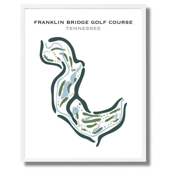 Franklin Bridge Golf Course, Tennessee - Printed Golf Courses