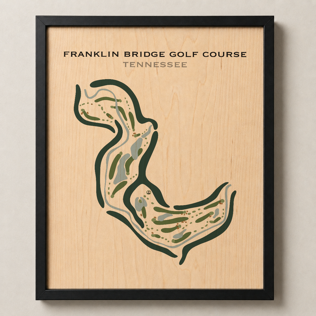 Franklin Bridge Golf Course, Tennessee - Printed Golf Courses