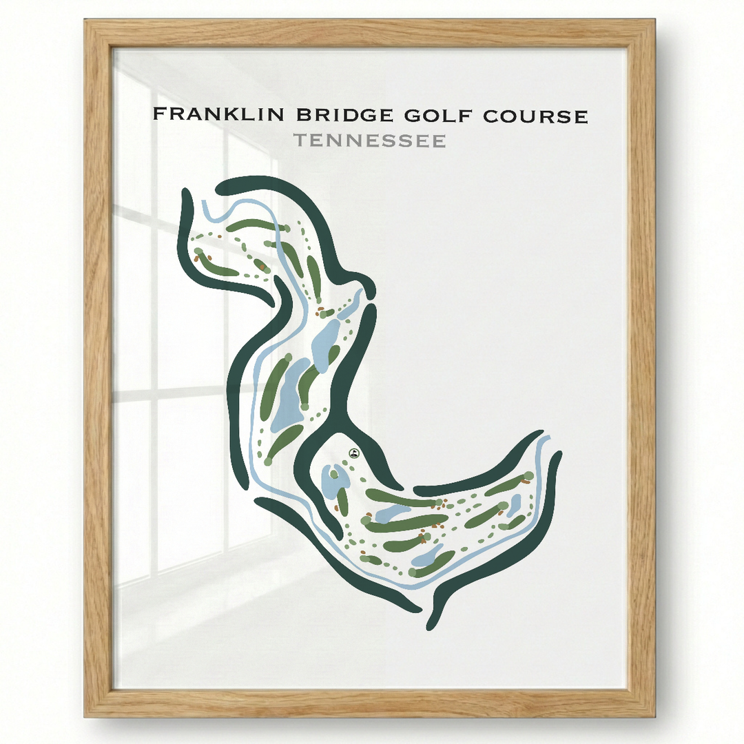 Franklin Bridge Golf Course, Tennessee - Printed Golf Courses