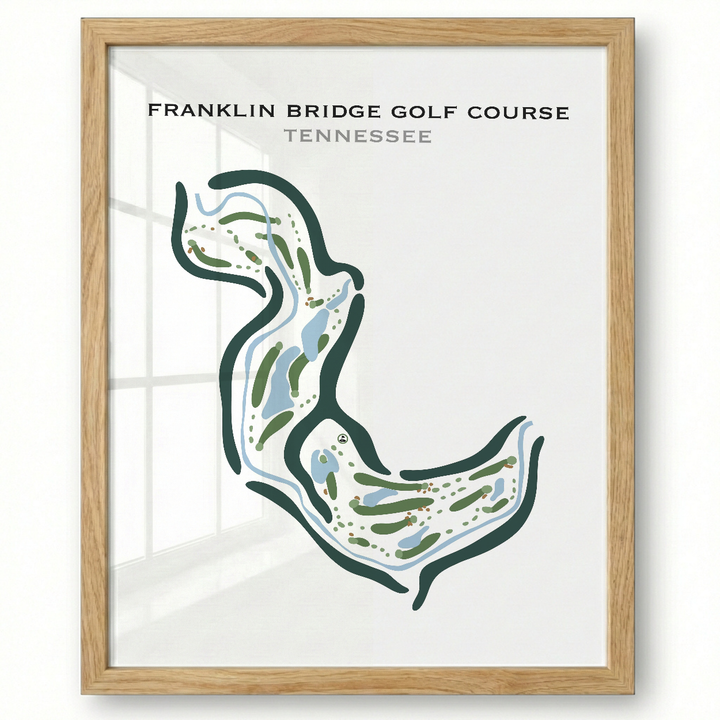 Franklin Bridge Golf Course, Tennessee - Printed Golf Courses
