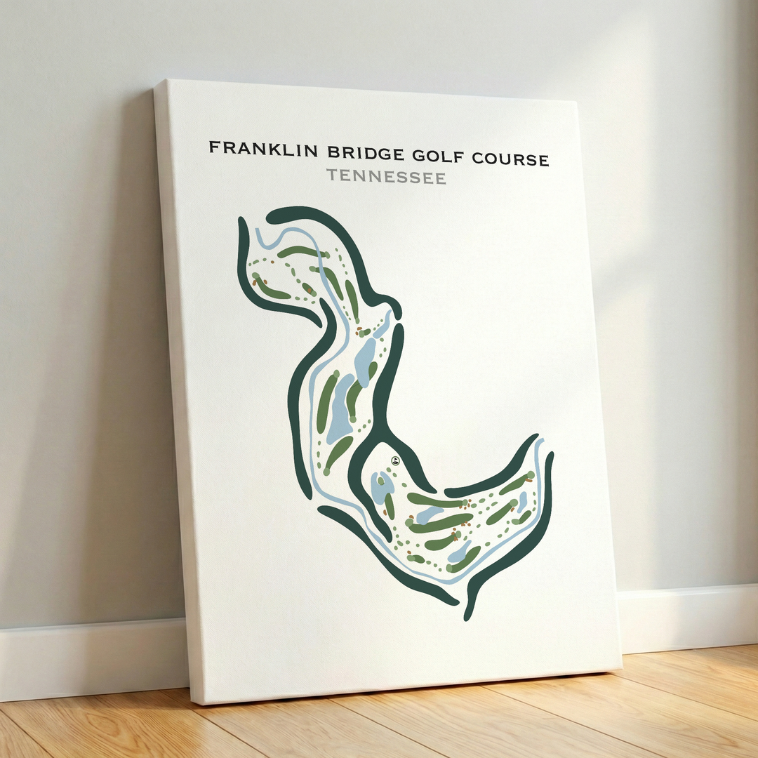 Franklin Bridge Golf Course, Tennessee - Printed Golf Courses