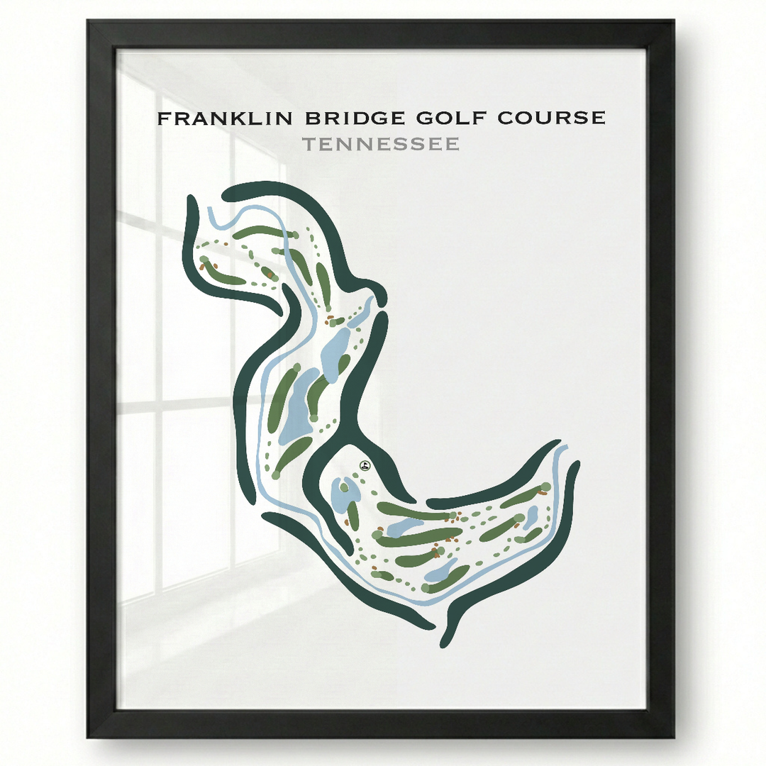 Franklin Bridge Golf Course, Tennessee - Printed Golf Courses
