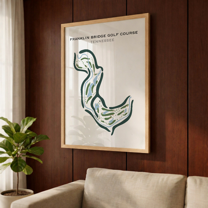 Franklin Bridge Golf Course, Tennessee - Printed Golf Courses