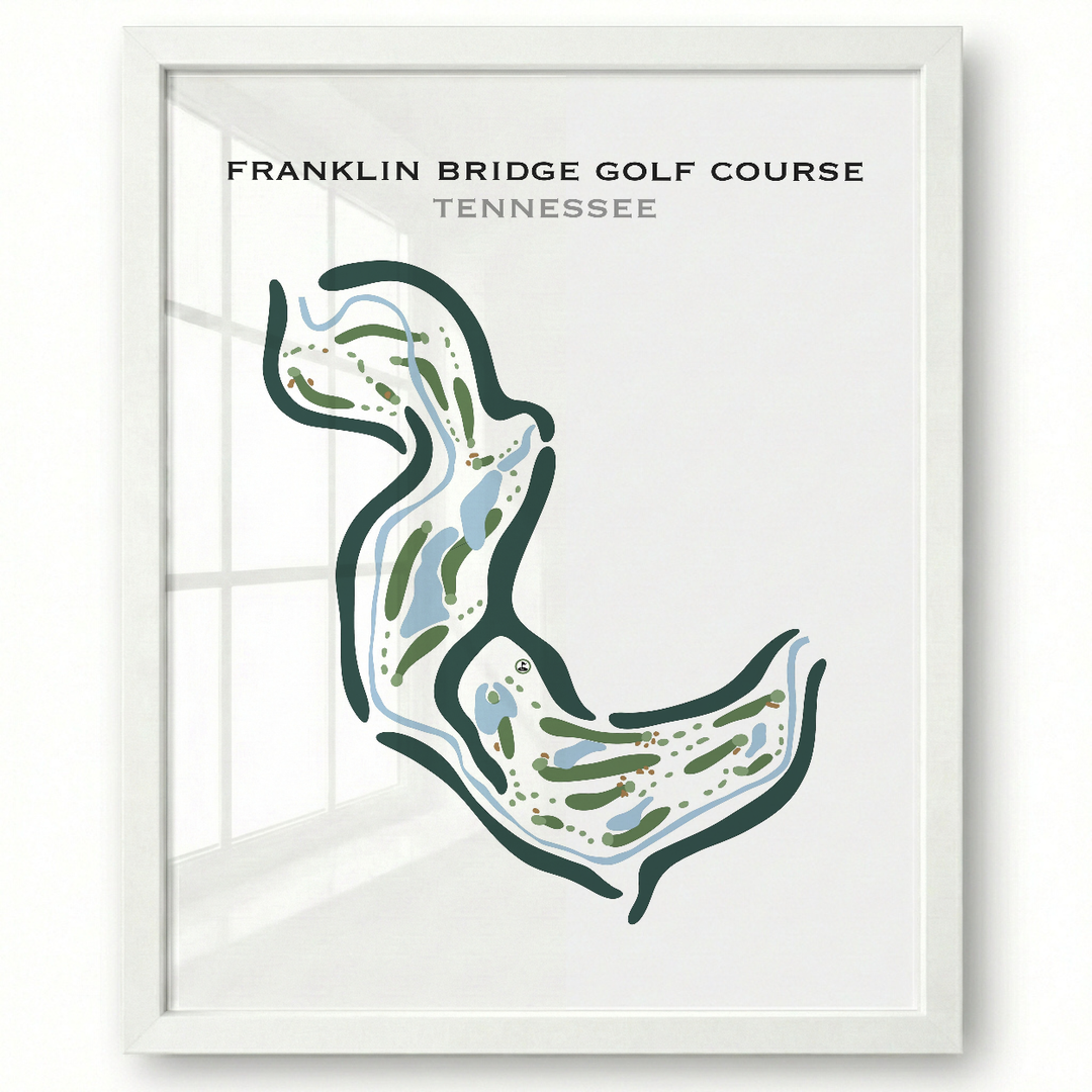 Franklin Bridge Golf Course, Tennessee - Printed Golf Courses