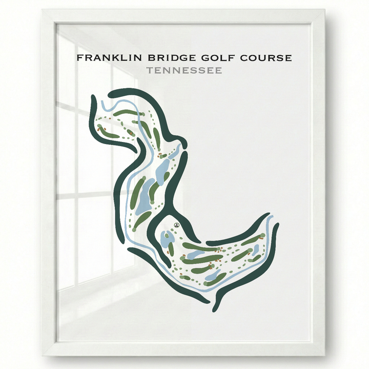 Franklin Bridge Golf Course, Tennessee - Printed Golf Courses