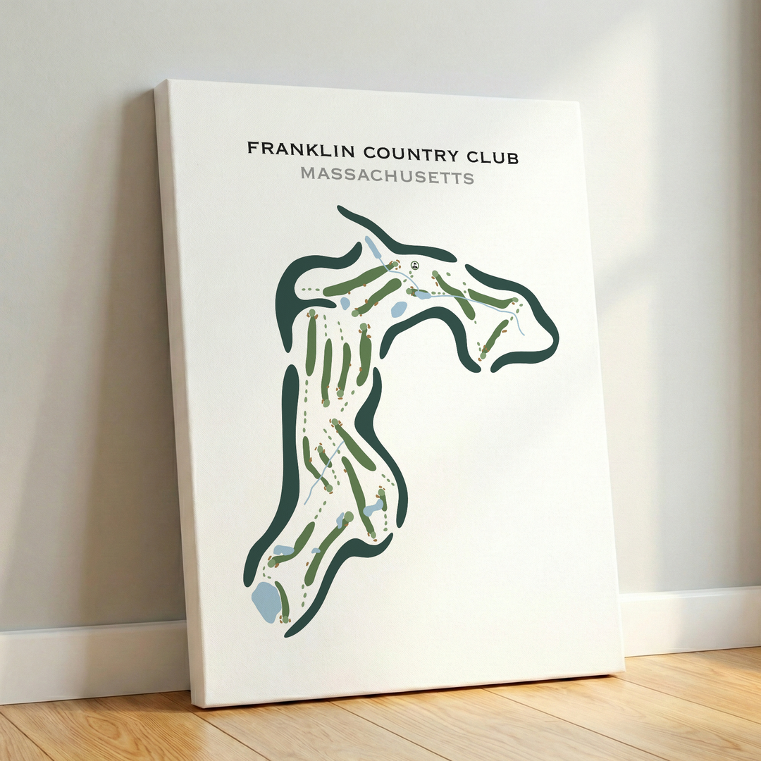 Franklin Country Club, Massachusetts - Printed Golf Courses