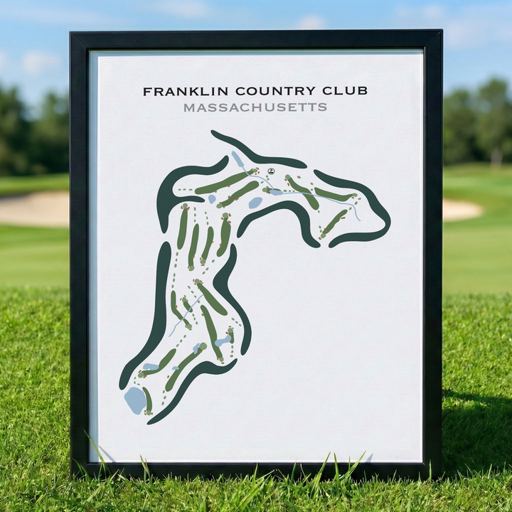 Franklin Country Club, Massachusetts - Printed Golf Courses