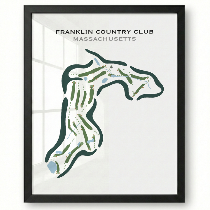 Franklin Country Club, Massachusetts - Printed Golf Courses