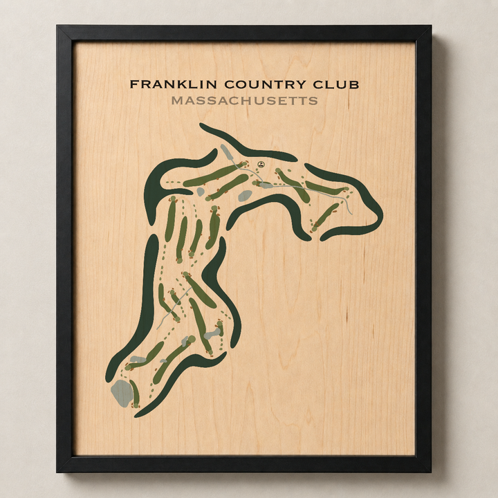 Franklin Country Club, Massachusetts - Printed Golf Courses