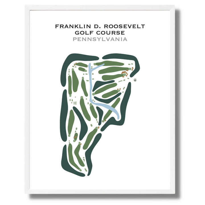 Franklin D. Roosevelt Golf Course, Pennsylvania - Printed Golf Courses