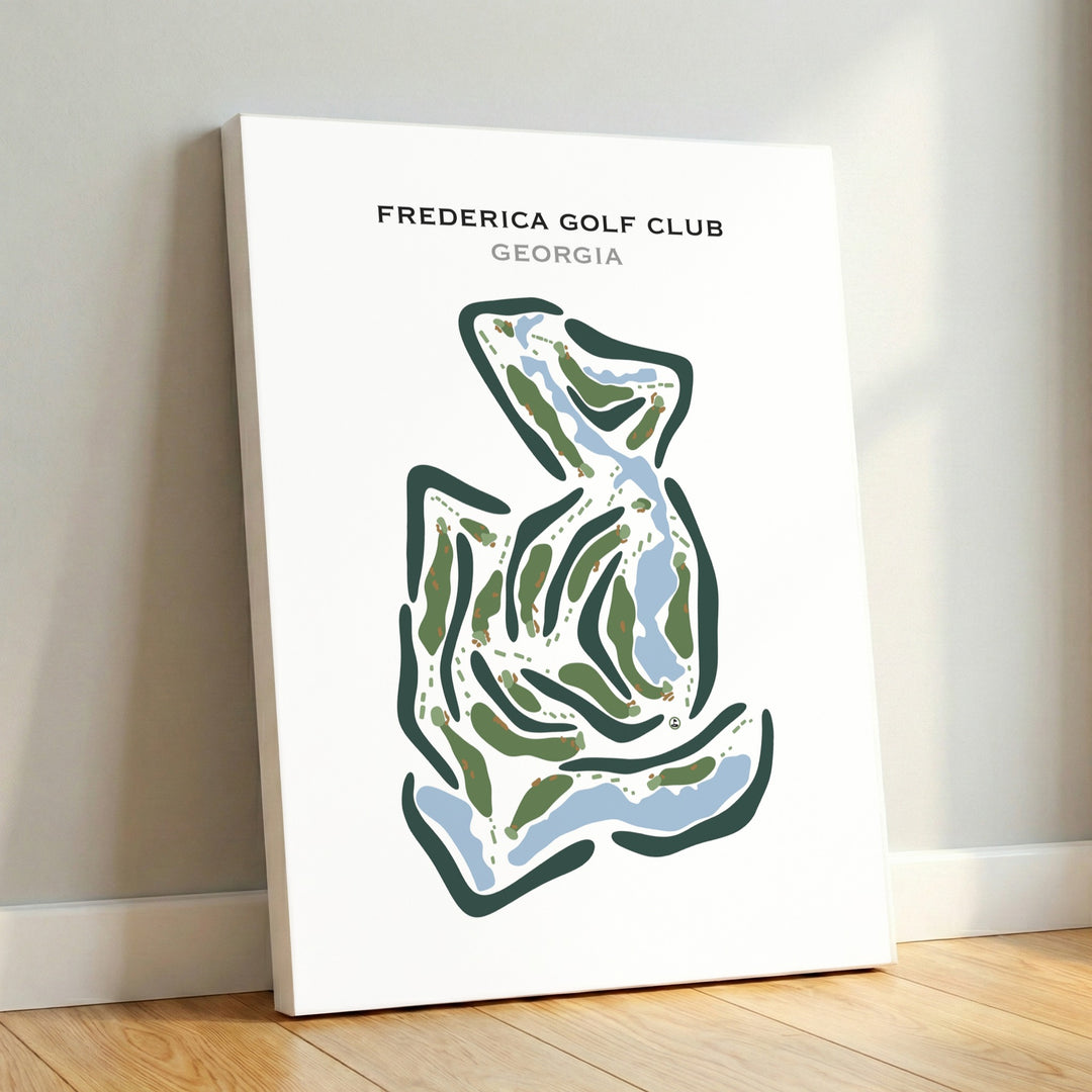 Frederica Golf Club, Georgia - Printed Golf Course